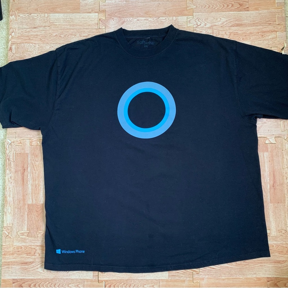 VTG Microsoft Windows Phone Shirt Men’s 3XL/XXXL Softwear Cortana Assistant Tee